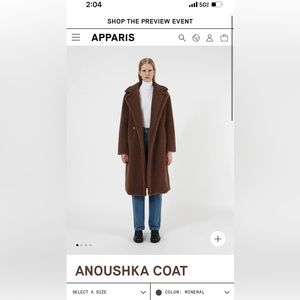 APPARIS ANOUSHKA COAT - NEW